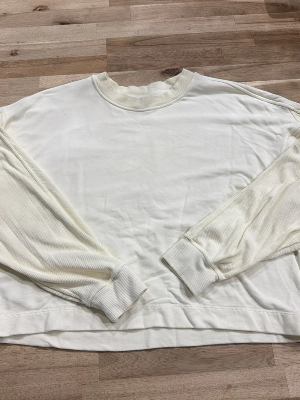 lululemon athletica Cream Long-Sleeve Crew Sweatshirt
